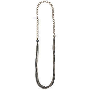 BRAND NEW Gurhan Two Toned Necklace in Sterling Silver MSRP 4,675